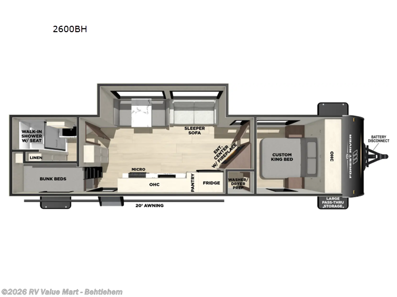 New 2026 Forest River Vibe 2600BH available in Bath, Pennsylvania