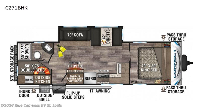 Used 2021 K-Z Connect C271BHK available in Eureka, Missouri