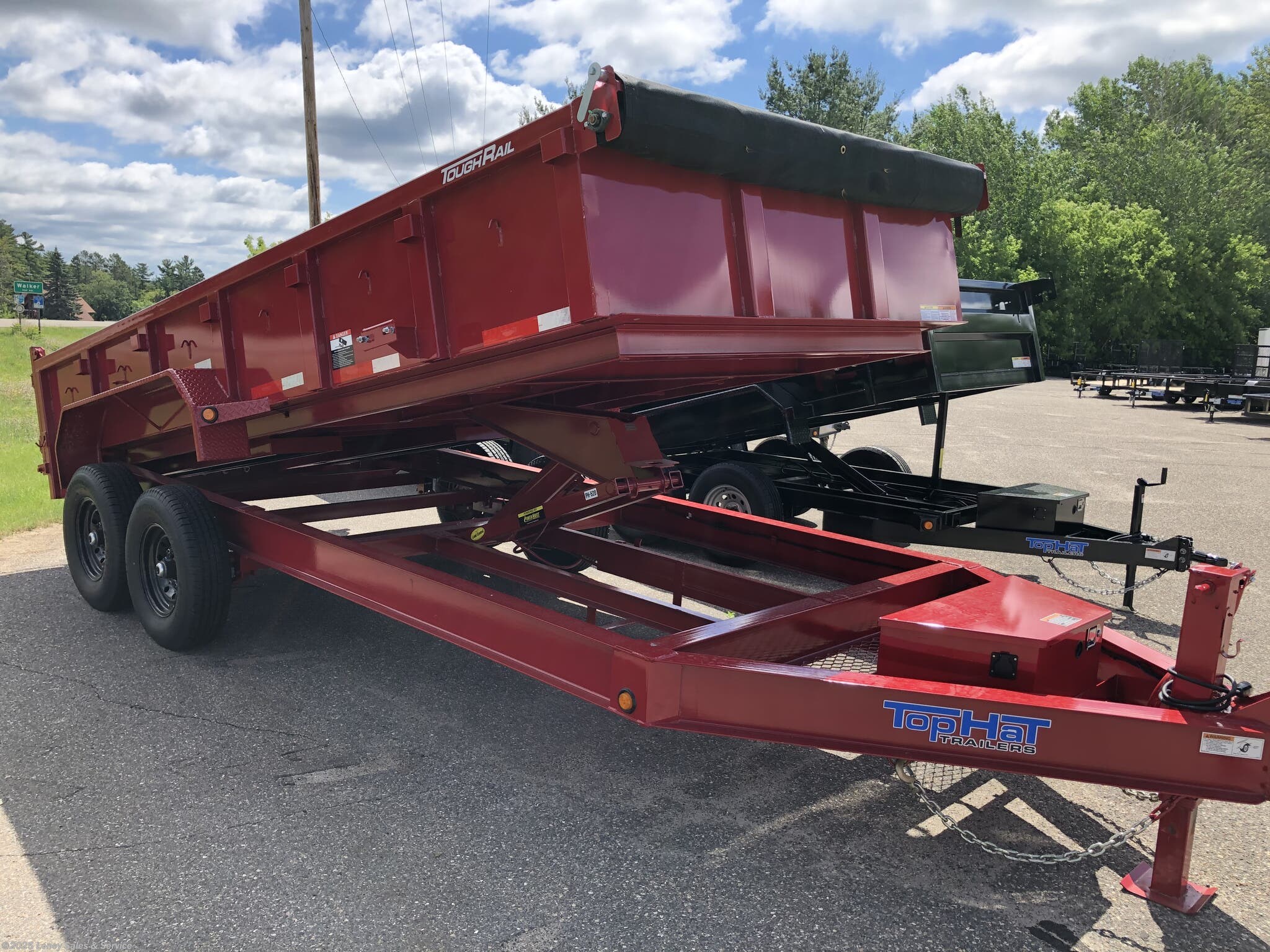 Dump 2020 Top Hat DUMP TRAILER WITH TARP TrailersUSA