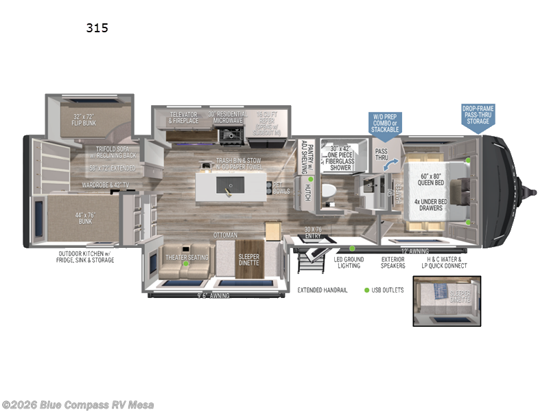 New 2026 Brinkley RV Model Z AIR 315 available in Mesa, Arizona