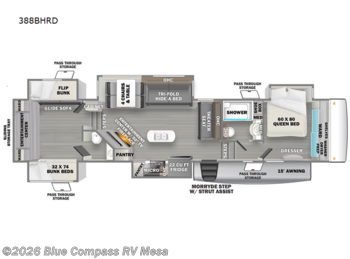 Used 2023 Forest River Sandpiper Luxury 388BHRD available in Mesa, Arizona