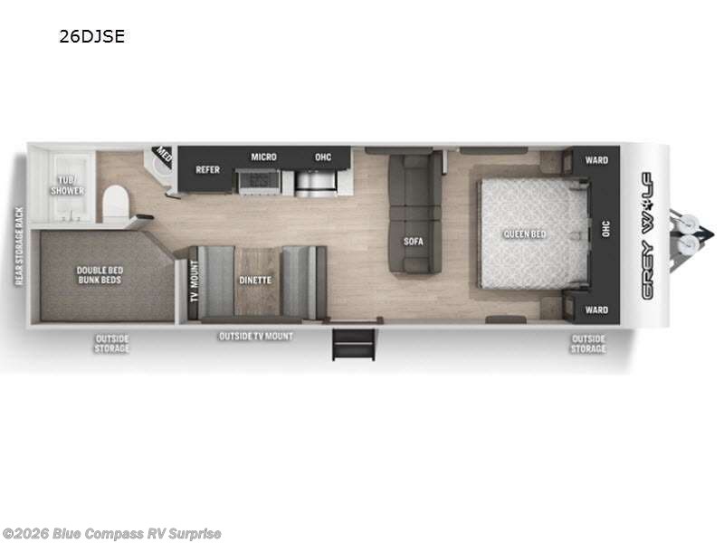 Used 2022 Forest River Cherokee Grey Wolf 26DJSE available in Surprise, Arizona