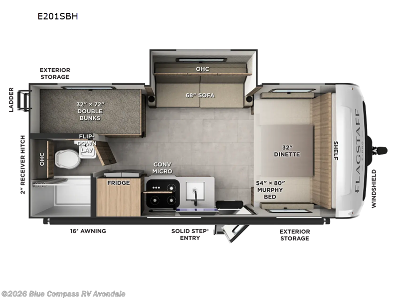 New 2027 Forest River Flagstaff E-Pro E201SBH available in Avondale, Arizona