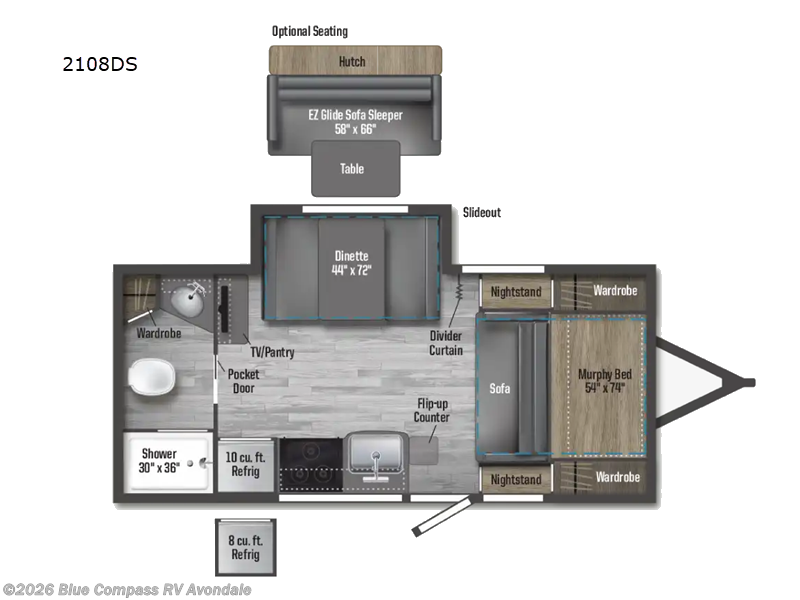 Used 2024 Winnebago Micro Minnie 2108DS available in Avondale, Arizona