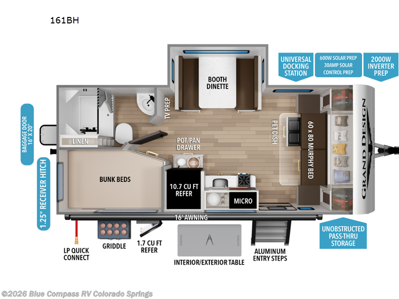 New 2026 Grand Design Transcend One 161BH available in Colorado Springs, Colorado