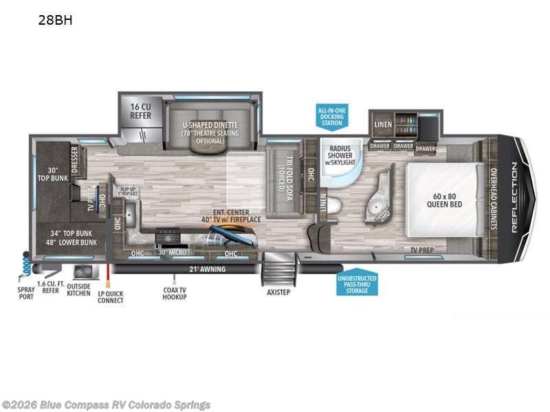 Used 2022 Grand Design Reflection 28BH available in Colorado Springs, Colorado