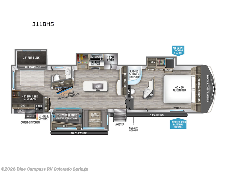Used 2023 Grand Design Reflection 311BHS available in Colorado Springs, Colorado