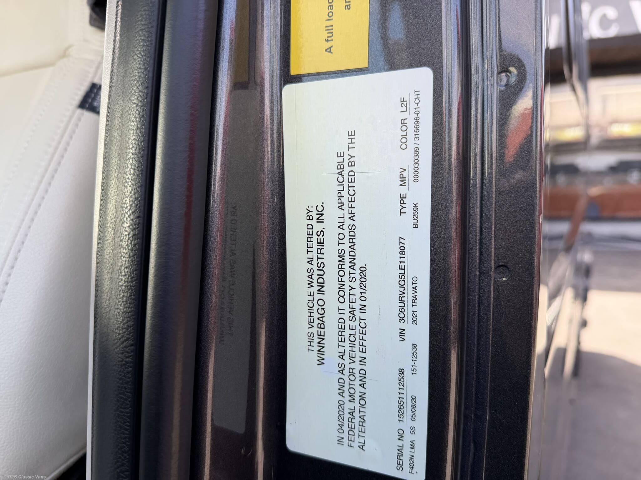 Used 2021  Winnebago Travato 59K by Winnebago from Classic Vans in Hayward, CA