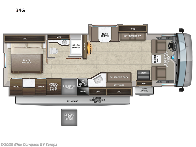 Used 2023 Entegra Coach Vision XL 34G available in Dover, Florida