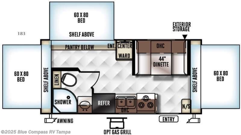 Used 2016 Forest River Rockwood Roo 183 available in Dover, Florida