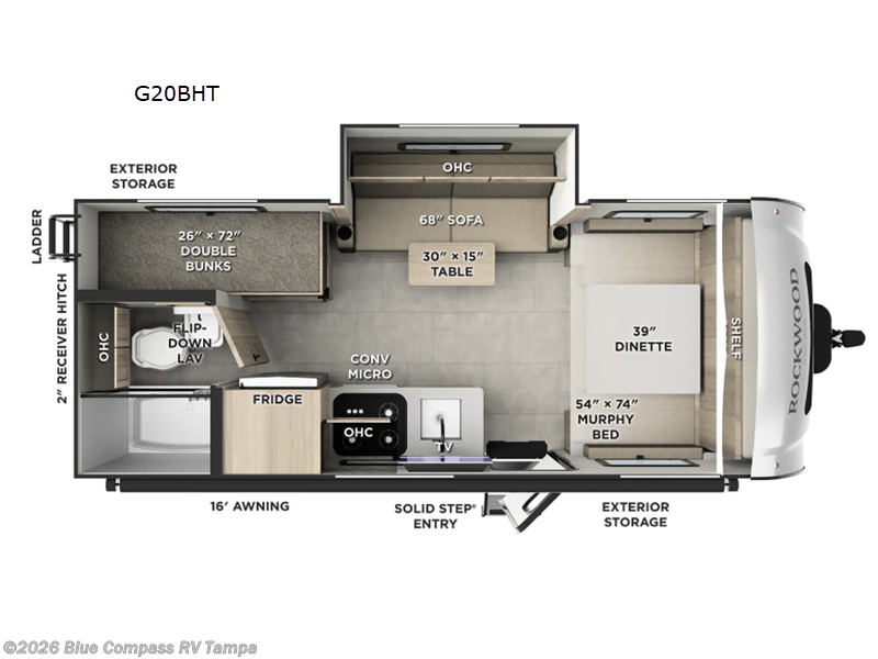 New 2026 Forest River Rockwood Geo Pro G20BHT available in Dover, Florida