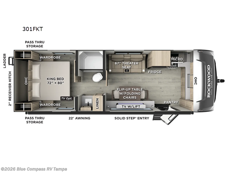 New 2026 Forest River Rockwood Ultra Lite 301FKT available in Dover, Florida