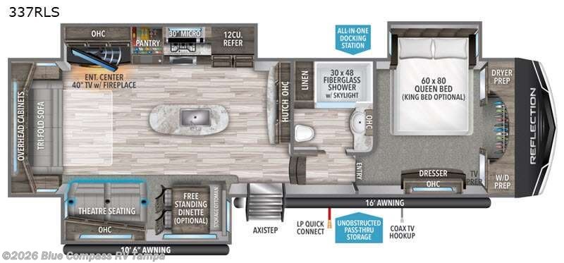 Used 2021 Grand Design Reflection 337RLS available in Dover, Florida