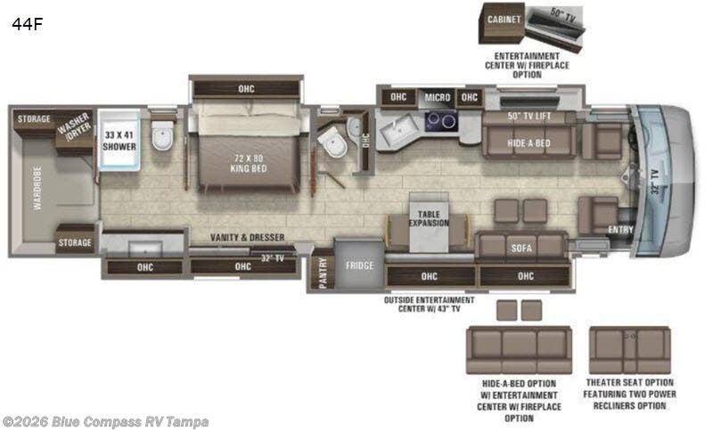 Used 2021 Entegra Coach Anthem 44F available in Dover, Florida