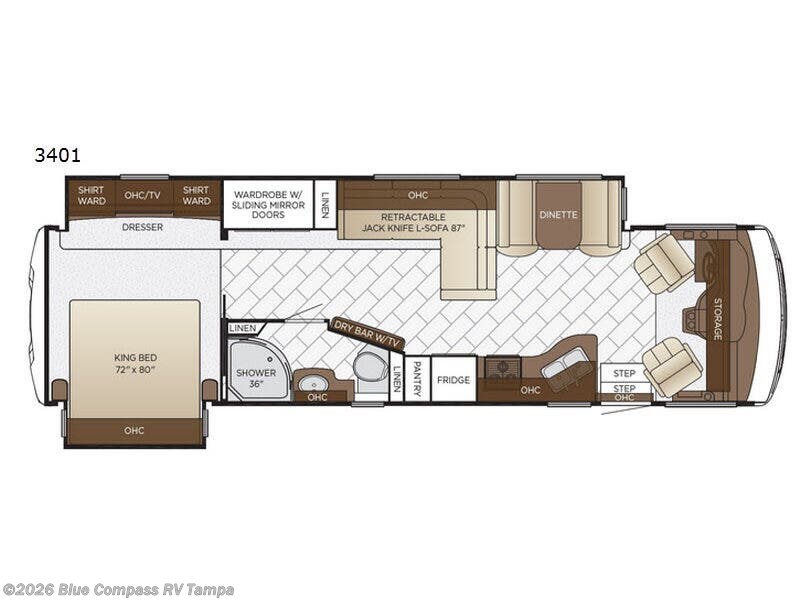 Used 2018 Newmar Bay Star 3401 available in Dover, Florida