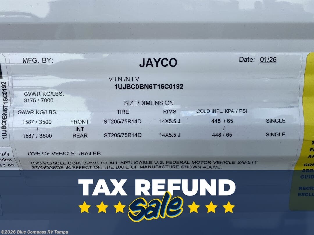 New 2026 Jayco Jay Flight SLX 245BHS available in Dover, Florida