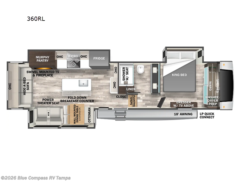 Used 2024 Forest River Cedar Creek 360RL available in Dover, Florida