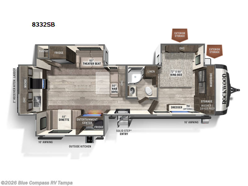 Used 2023 Forest River Rockwood Signature Ultra Lite 8332SB available in Dover, Florida