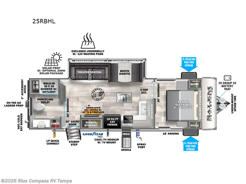 Used 2024 Forest River Salem Hemisphere Hyper-Lyte 25RBHL available in Dover, Florida