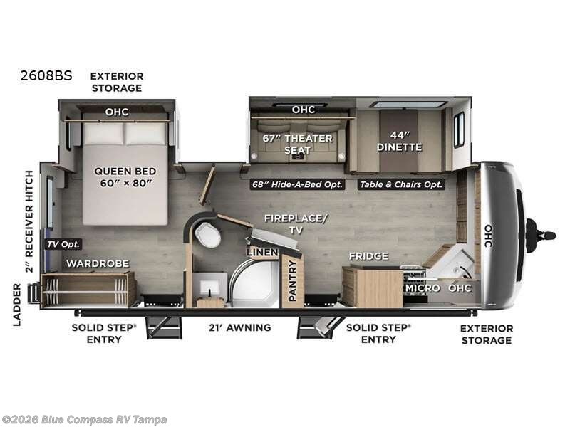New 2027 Forest River Rockwood Ultra Lite 2608BS available in Dover, Florida