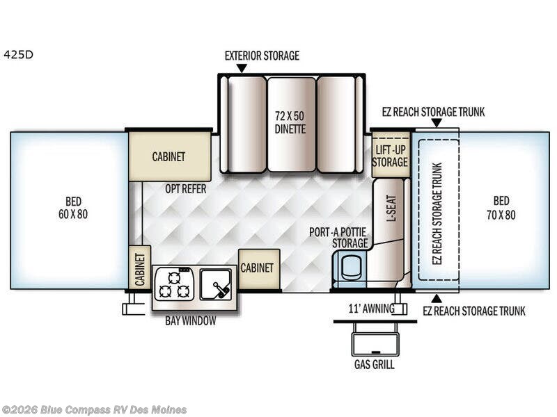 Used 2017 Forest River Flagstaff Classic 425D available in Altoona, Iowa