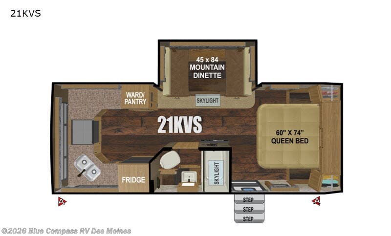 Used 2019 Outdoors RV Creek Side Mountain Series 21KVS available in Altoona, Iowa