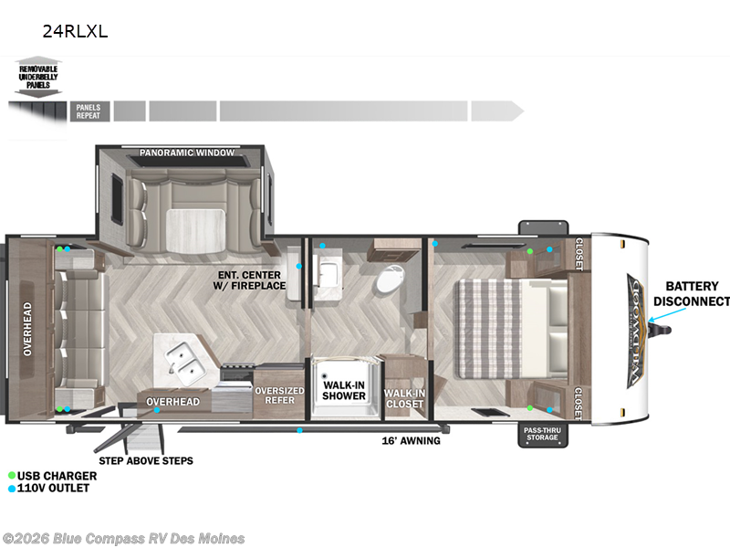 Used 2022  Forest River Wildwood X-Lite 24RLXL by Forest River from Blue Compass RV Des Moines in Altoona, IA