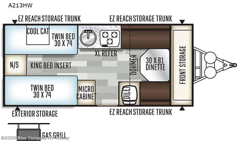 Used 2019 Forest River Rockwood Hard Side High Wall Series A213HW available in Latham, New York