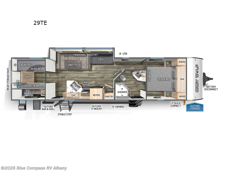 Used 2024 Forest River Cherokee Grey Wolf 29TE available in Latham, New York