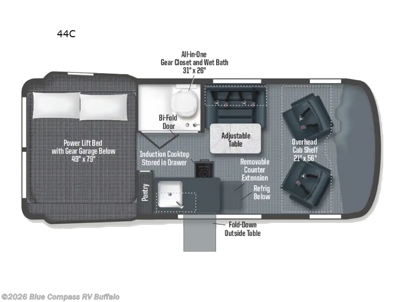 New 2026 Winnebago Revel Sport 44C available in West Seneca, New York