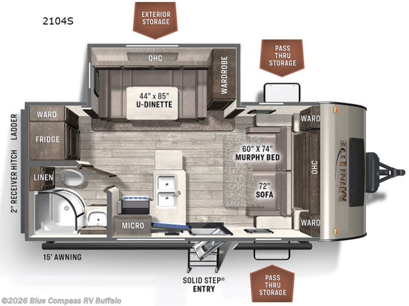 Used 2021 Forest River Rockwood Mini Lite 2104S available in West Seneca, New York
