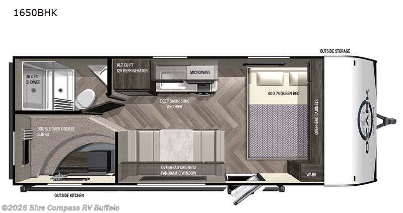 Used 2021 Forest River Ozark 1650BHK available in West Seneca, New York