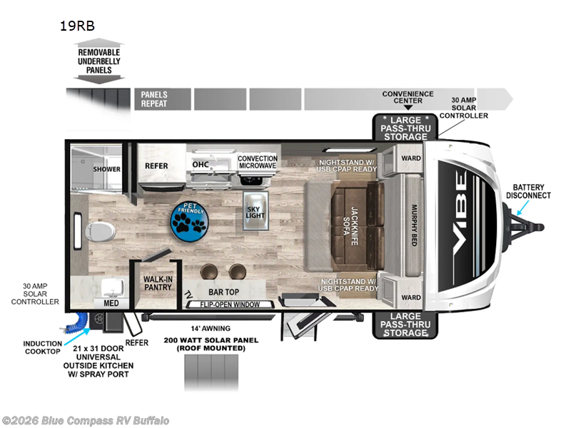 Used 2024 Forest River Vibe 19RB available in West Seneca, New York