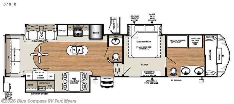 Used 2016 Forest River Sandpiper 378FB available in Fort Myers, Florida