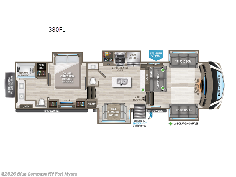 Used 2023 Grand Design Solitude 380FL available in Fort Myers, Florida