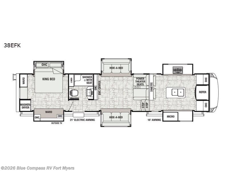 Used 2019 Forest River Cedar Creek Champagne Edition 38EFK available in Fort Myers, Florida