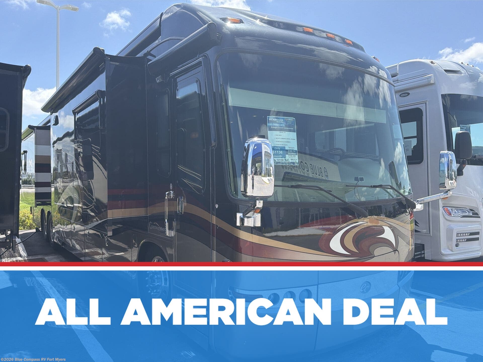 Used 2013 Entegra Coach Cornerstone 45J available in Fort Myers, Florida