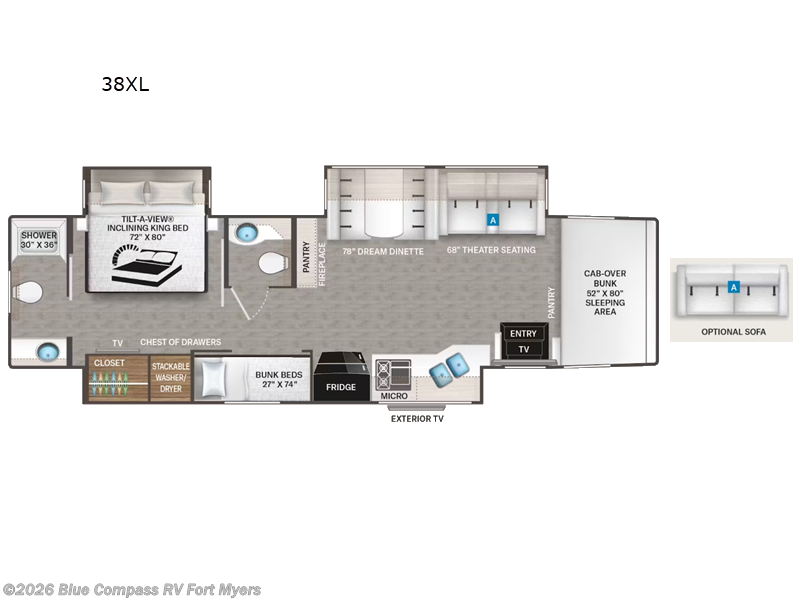 New 2027 Thor Motor Coach Inception 38XL available in Fort Myers, Florida