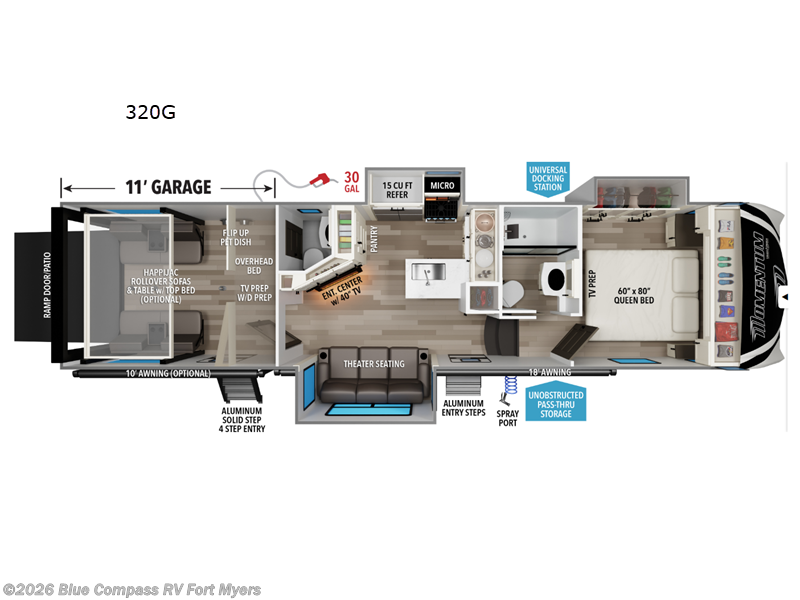 New 2027 Grand Design Momentum G-Class 320G available in Fort Myers, Florida