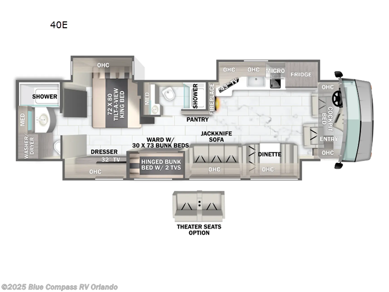 Used 2025 Forest River Berkshire XL 40E available in Casselberry, Florida