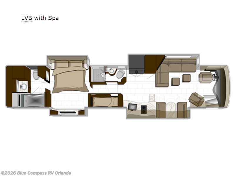 New 2026 Foretravel Realm FS605 LVB with Spa available in Casselberry, Florida