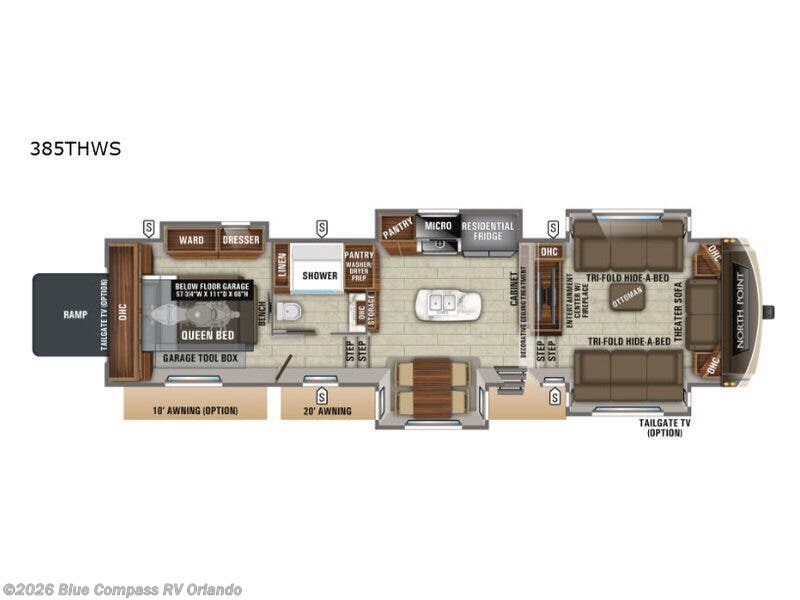 Used 2019 Jayco North Point 385THWS available in Casselberry, Florida