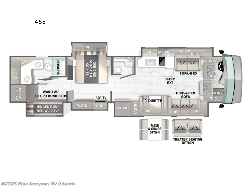 New 2026 Forest River Berkshire XLT 45E available in Casselberry, Florida