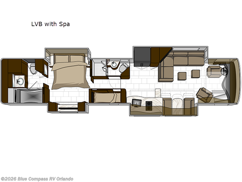 New 2027 Foretravel Realm Presidential Series  LVB with Spa available in Casselberry, Florida
