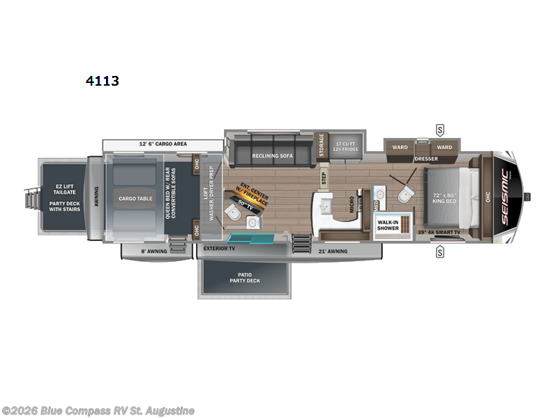 Used 2023 Jayco Seismic Luxury Series 4113 available in St. Augustine, Florida