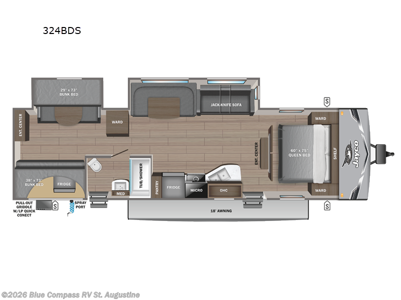 Used 2025 Jayco Jay Flight 324BDS available in St. Augustine, Florida