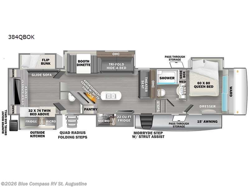 Used 2023 Forest River Sierra Luxury 384QBOK available in St. Augustine, Florida