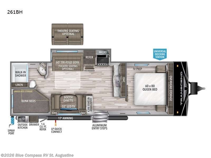 Used 2022 Grand Design Transcend Xplor 261BH available in St. Augustine, Florida