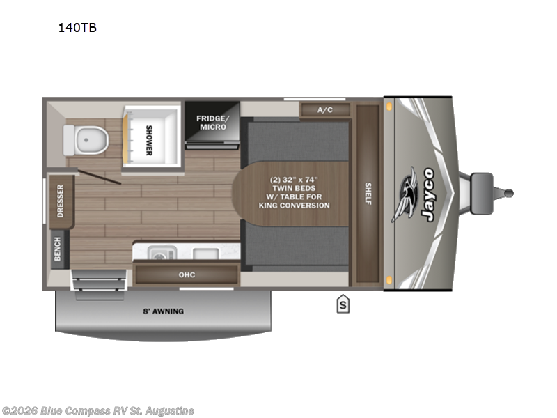 New 2027 Jayco Jay Flight 140TB available in St. Augustine, Florida