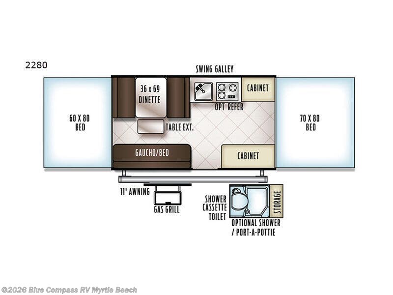 Used 2019 Forest River Rockwood Freedom Series 2280 available in Myrtle Beach, South Carolina